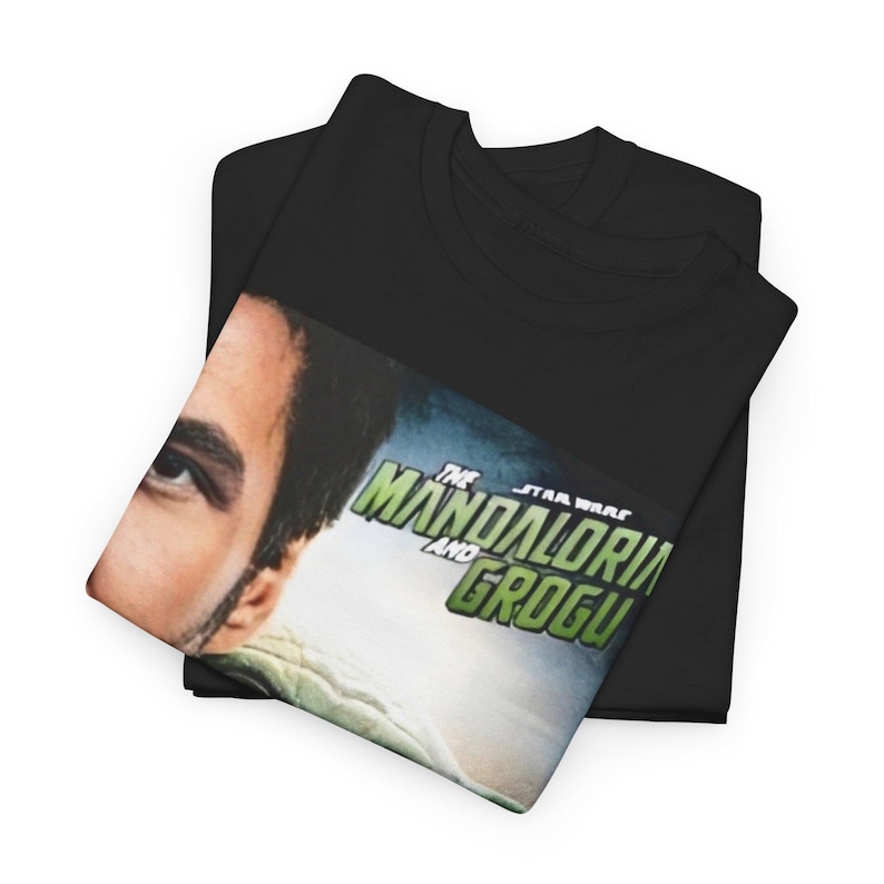 The Mandalorian and Grogu Tee | Star Wars Character Poster Shirt image 2