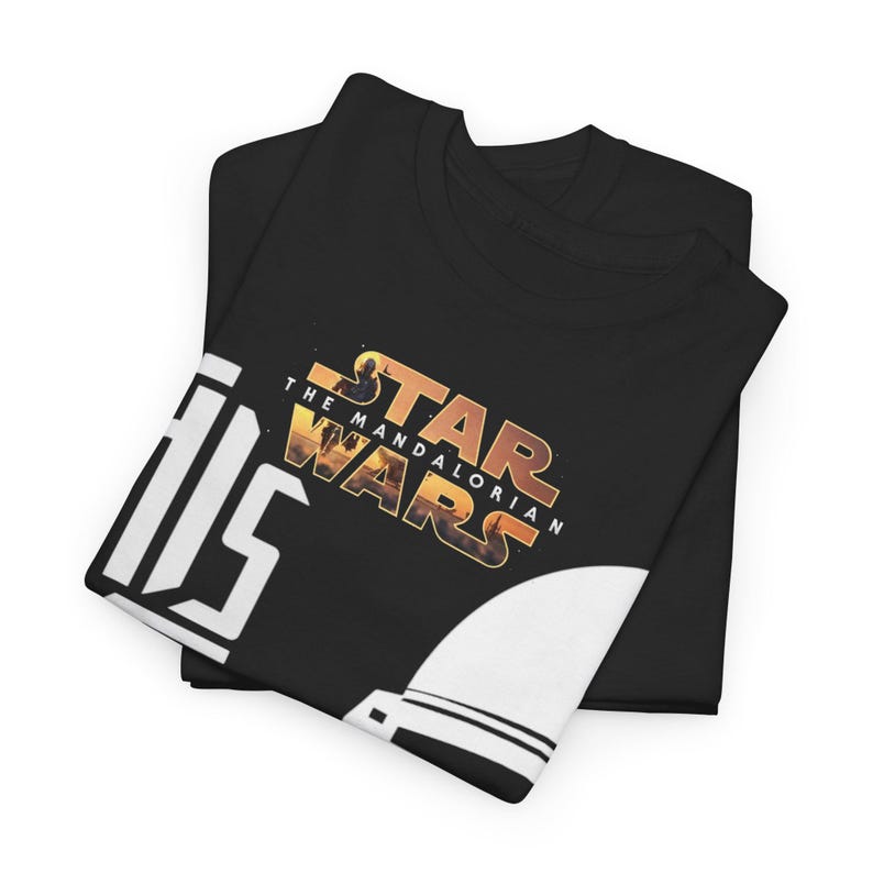 This Is The Way Mandalorian T-Shirt | Star Wars Helmet Tee image 4