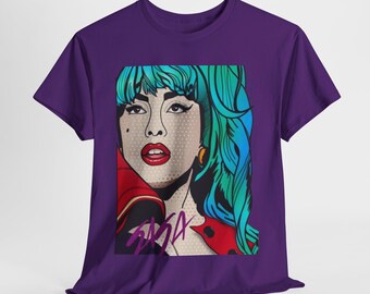 Pop Art Style Unisex Heavy Cotton Tee - Trendy Graphic Tee for Fashion Lovers, Gift for Art Enthusiasts, Casual Wear, Unisex Apparel, [...]