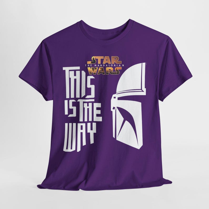This Is The Way Mandalorian T-Shirt | Star Wars Helmet Tee image 9