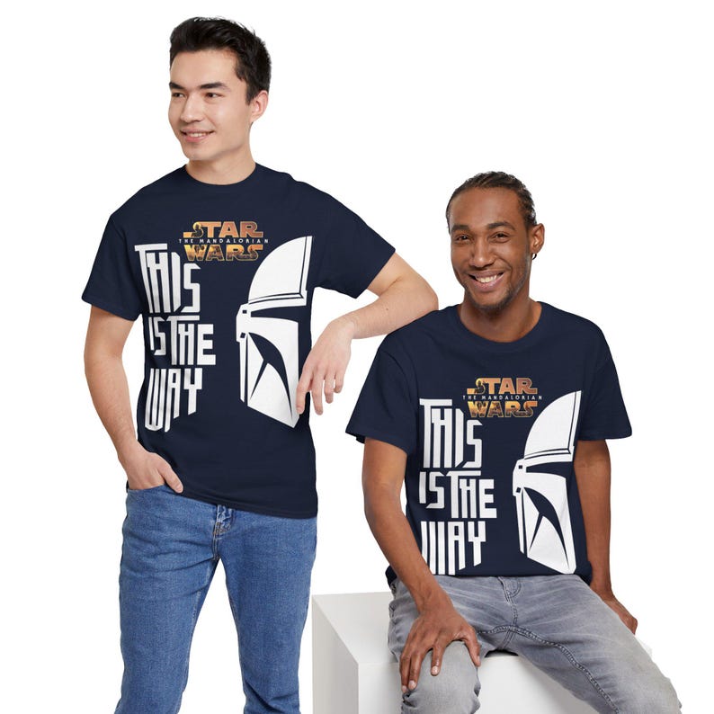 This Is The Way Mandalorian T-Shirt | Star Wars Helmet Tee image 12