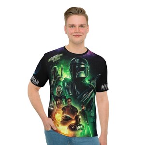 Mandalorian Poster-T-Shirt | Star Wars Mandalorian AOP Tee Bild 3