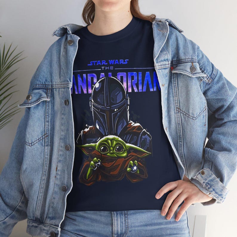 The Mandalorian Baby Yoda T-shirt | Star Wars Mandalorian T-shirt afbeelding 8