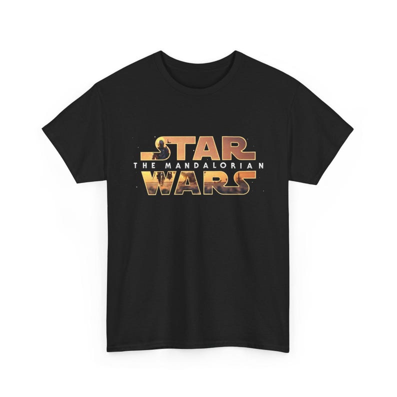 Star Wars The Mandalorian T-Shirt | Logo Graphic Tee immagine 1