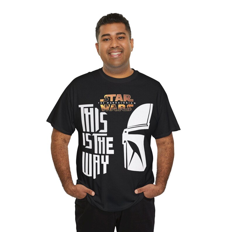 This Is The Way Mandalorian T-Shirt | Star Wars Helmet Tee image 10