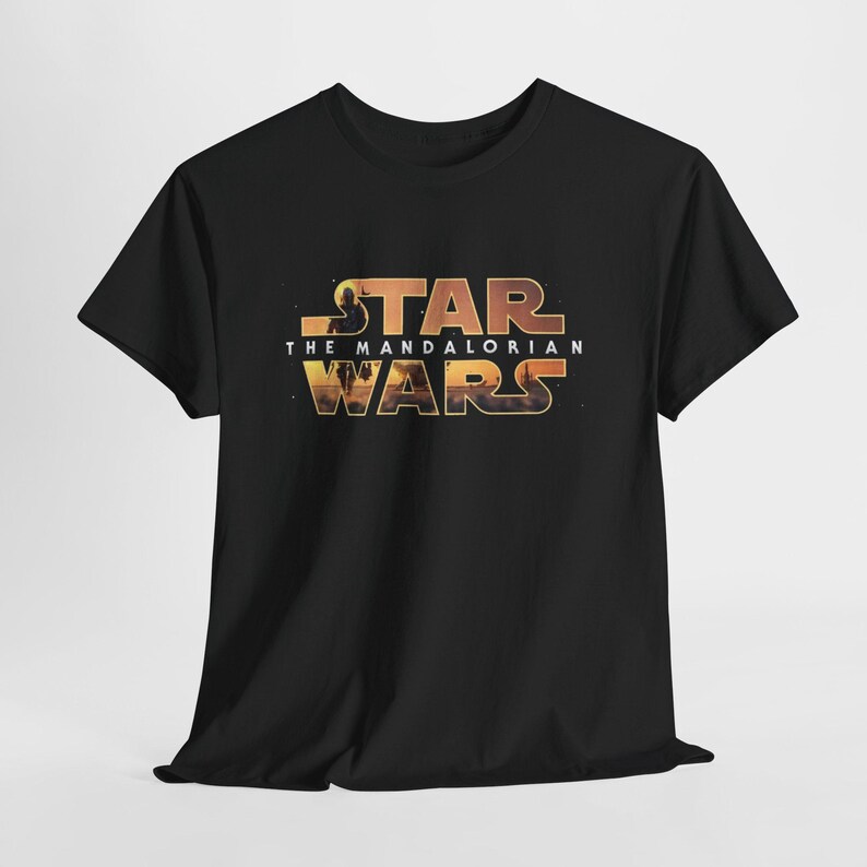 Star Wars The Mandalorian T-Shirt | Logo Graphic Tee immagine 3