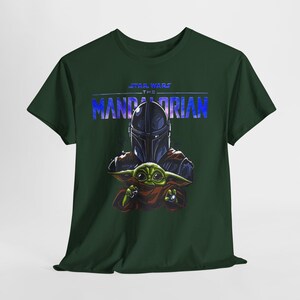 The Mandalorian Baby Yoda T-shirt | Star Wars Mandalorian T-shirt afbeelding 4
