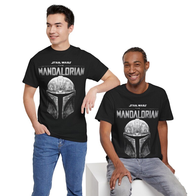 Camiseta del casco de The Mandalorian | Camiseta de Star Wars Mandalorian imagen 9