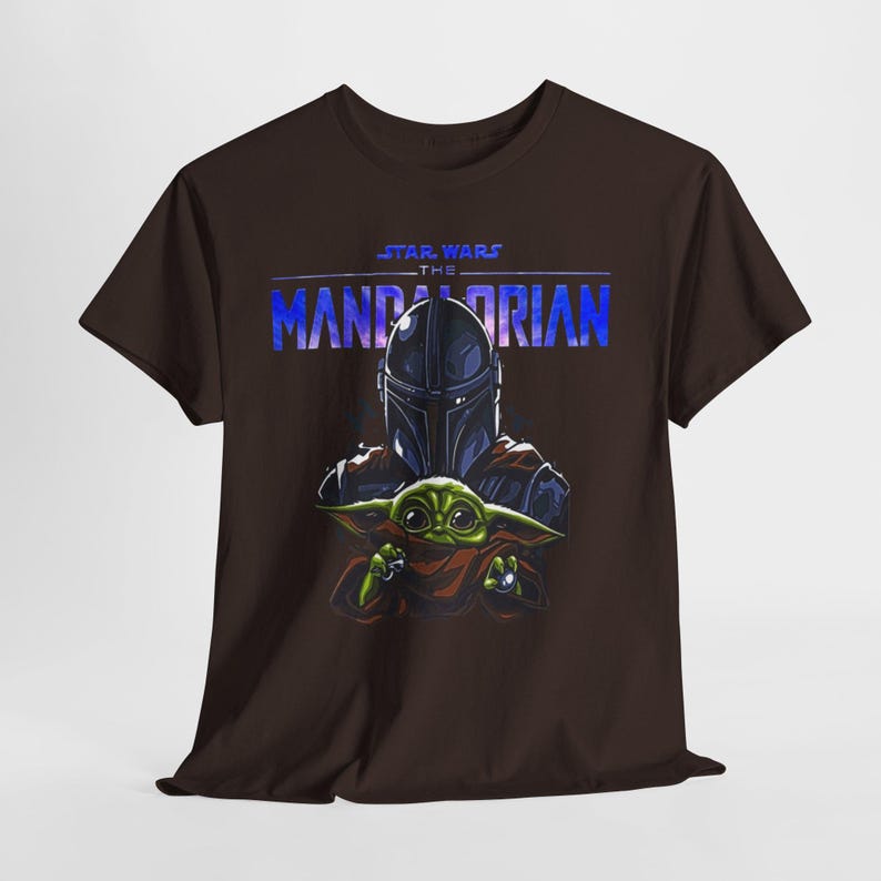 The Mandalorian Baby Yoda T-shirt | Star Wars Mandalorian T-shirt afbeelding 1