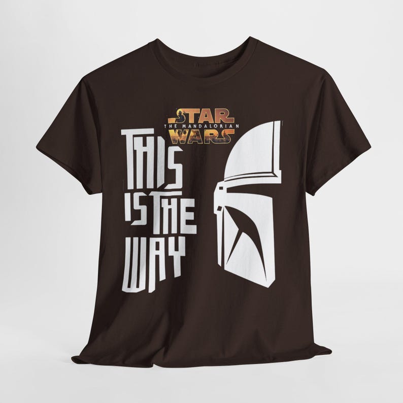 This Is The Way Mandalorian T-Shirt | Star Wars Helmet Tee image 7