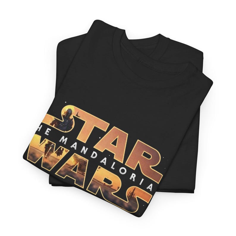 Star Wars The Mandalorian T-Shirt | Logo Graphic Tee immagine 2