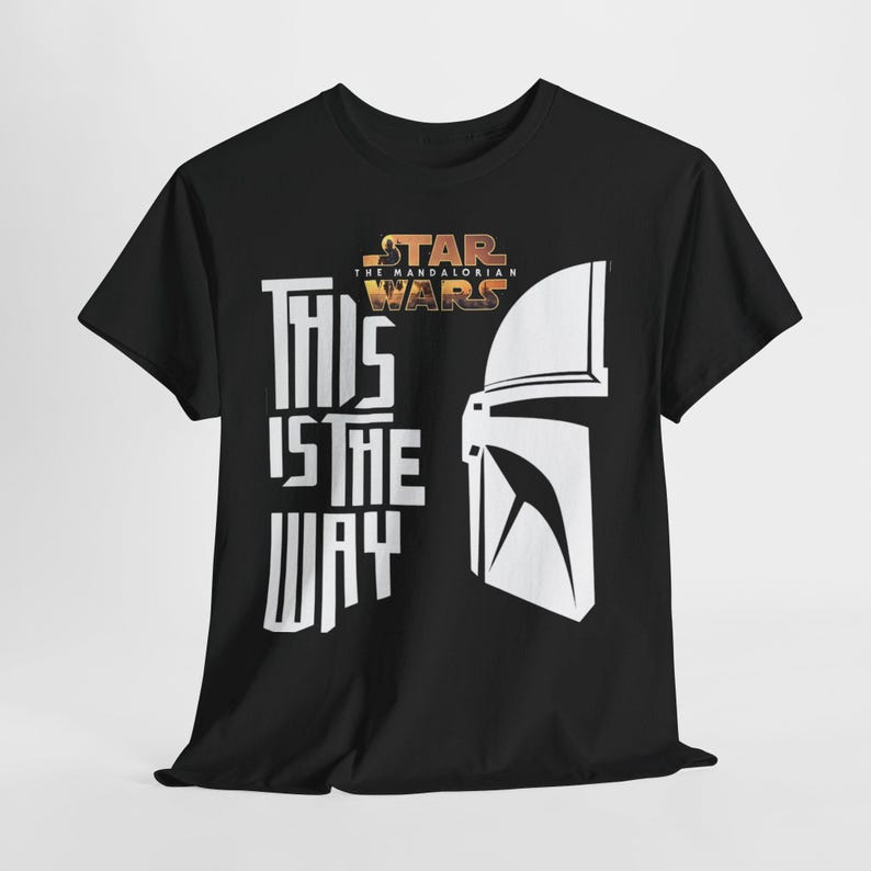 This Is The Way Mandalorian T-Shirt | Star Wars Helmet Tee image 6