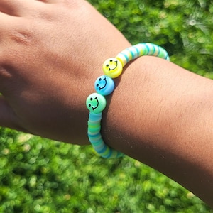 Tropical Summer clay bead bracelet!