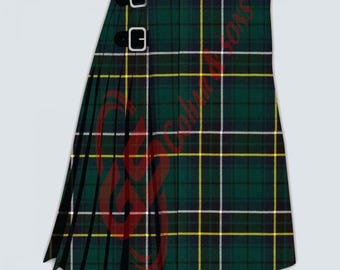 Kilt scozzese moderno Clan MacAlpine: Kilt da uomo scozzese fatto a mano, 8 iarde, 16 once
