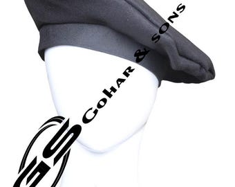 Handmade Black Wool Beret – Classic French Style Hat