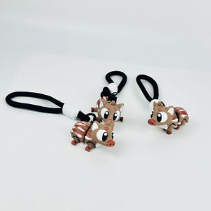 3D Printed Wild Boar Keychain 3 PCs – Cute Animal Keyring, Cartoon Car Accessory, PLA Figurine Gift