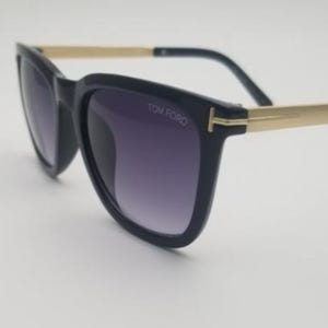 Tom Ford Black UV Protection Rectangular Sunglasses