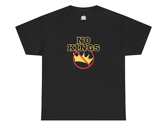 No Kings Graphic Tee: Unisex Heavy Cotton Streetwear