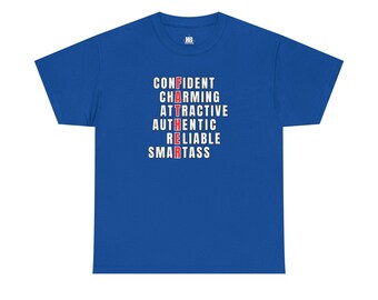 Father Described T-Shirt, Gift for Dads, Heavy Cotton Tee