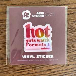 Hot girls watch formula 1 stickers - f1 stickers