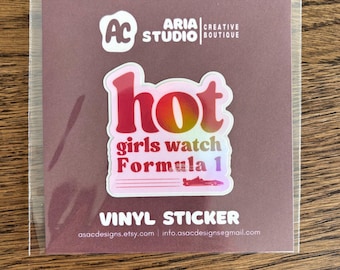 Hot girls watch formula 1 stickers - f1 stickers