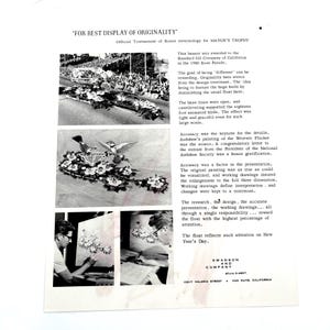 1956–1960 Rose Parade Float Design Archive – 7 Original Sketches with 6 Production Documents