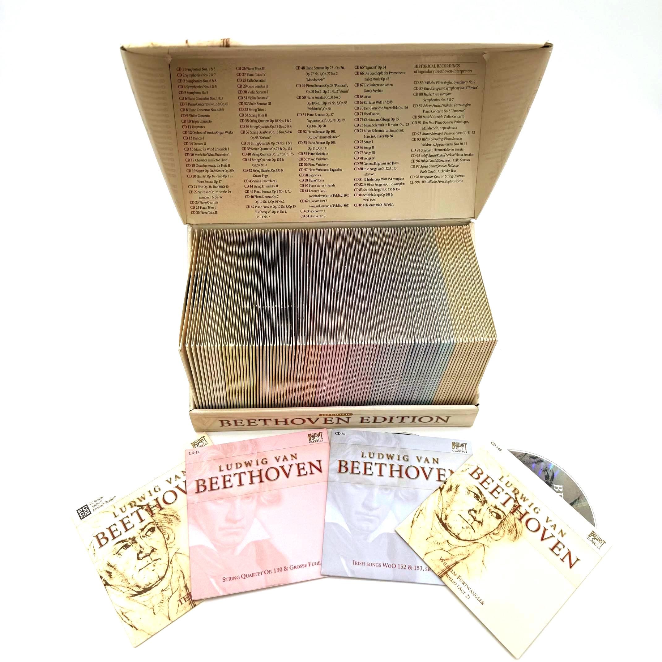 BEETHOVEN　100CD BRILLIANT CLASSICS Ludwig Van Beethoven – Complete Works (100-CD Box Set