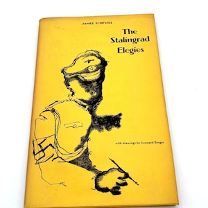 The Stalingrad Elegies de James Schevill - Alan Swallow Poetry Book avec dessins de Leonard Breger de 1964 - Jaquette, rare
