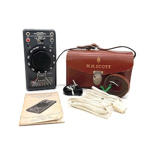 H.H. Scott Type 450B Sound Level Meter - Vintage Decibel Meter w/ Case & Manual - ANSI Type 3