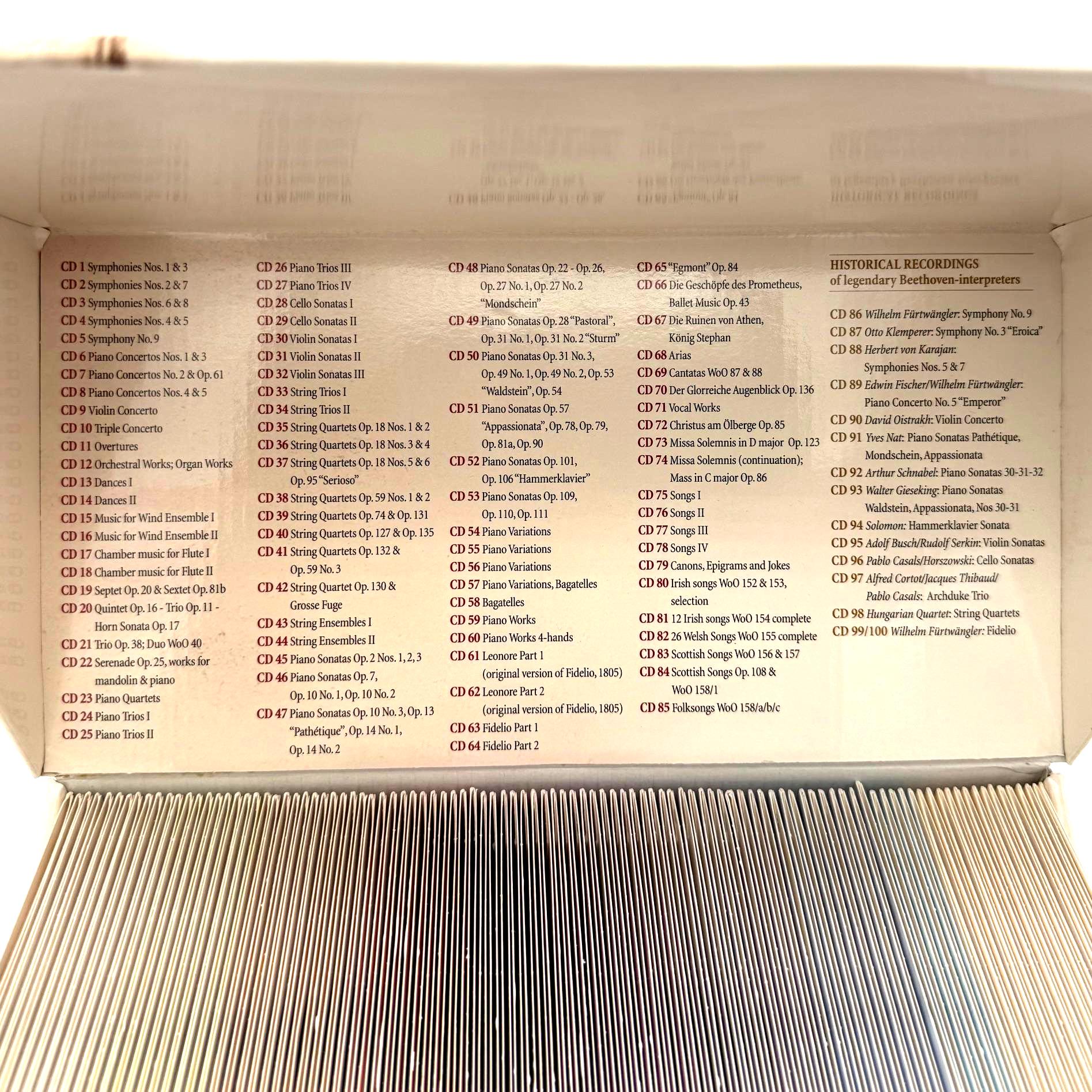 クラシック BEETHOVEN COMPLETE WORKS 100CD BOX Ludwig Van Beethoven – Complete Works (100-CD Box Set