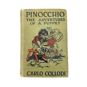 Pinocchio: The Adventures of a Puppet by Carlo Collodi – Illustrated A.L. Burt Edition – Vintage
