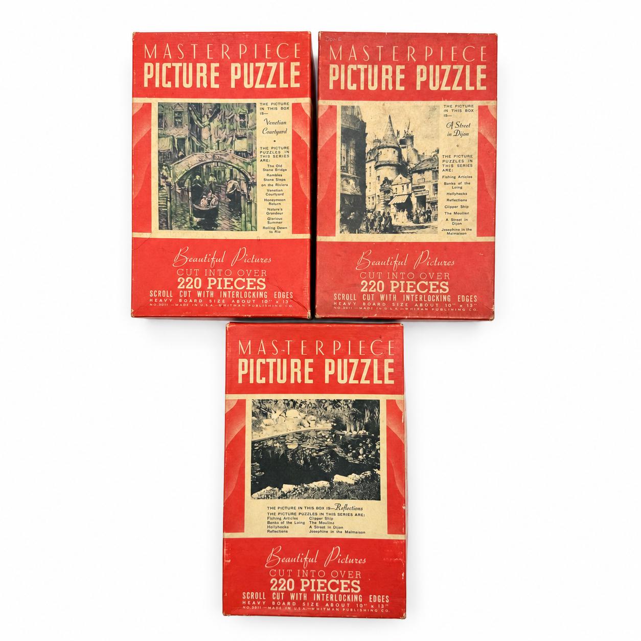 未開封ケース入り　アメリカアンティーク６種類セット　WHITMAN Whitman Puzzle - Etsy