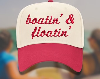 Gorra divertida para navegar / Gorra snapback para paseos en barco y flotación / Gorra para lago para mujer
