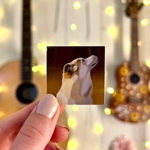 Fearless Era Dog Sticker, Fearless Era Dog Illustration, Vinyl Waterproof Sticker, Cute Dog Sticker, Pop Music Inspired Art, Album Sticker