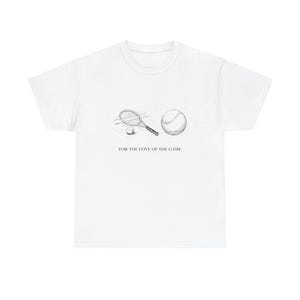 Tennis Lover Unisex Tee, Tennis Player Gift Shirt, Love Tennis Sports Tshirt, Tennis Fan Apparel, Tennis Gift for Him or Her