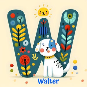 Adorable Dog Alphabet Print Collection 2 – A to Z Educational Wall Art for Kids, Nursery & Classroom Decor