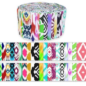 Jelly Roll Fabric Strips for Quilting, 40 Strip Assorted Bundle, Jelly Roll for Scrap booking, Perfect Quilting Fabric for Sewing, Crafting