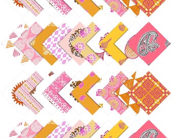 Cuadrados de tela de algodón estampada, paquete de encanto para patchwork, conjunto de telas para manualidades