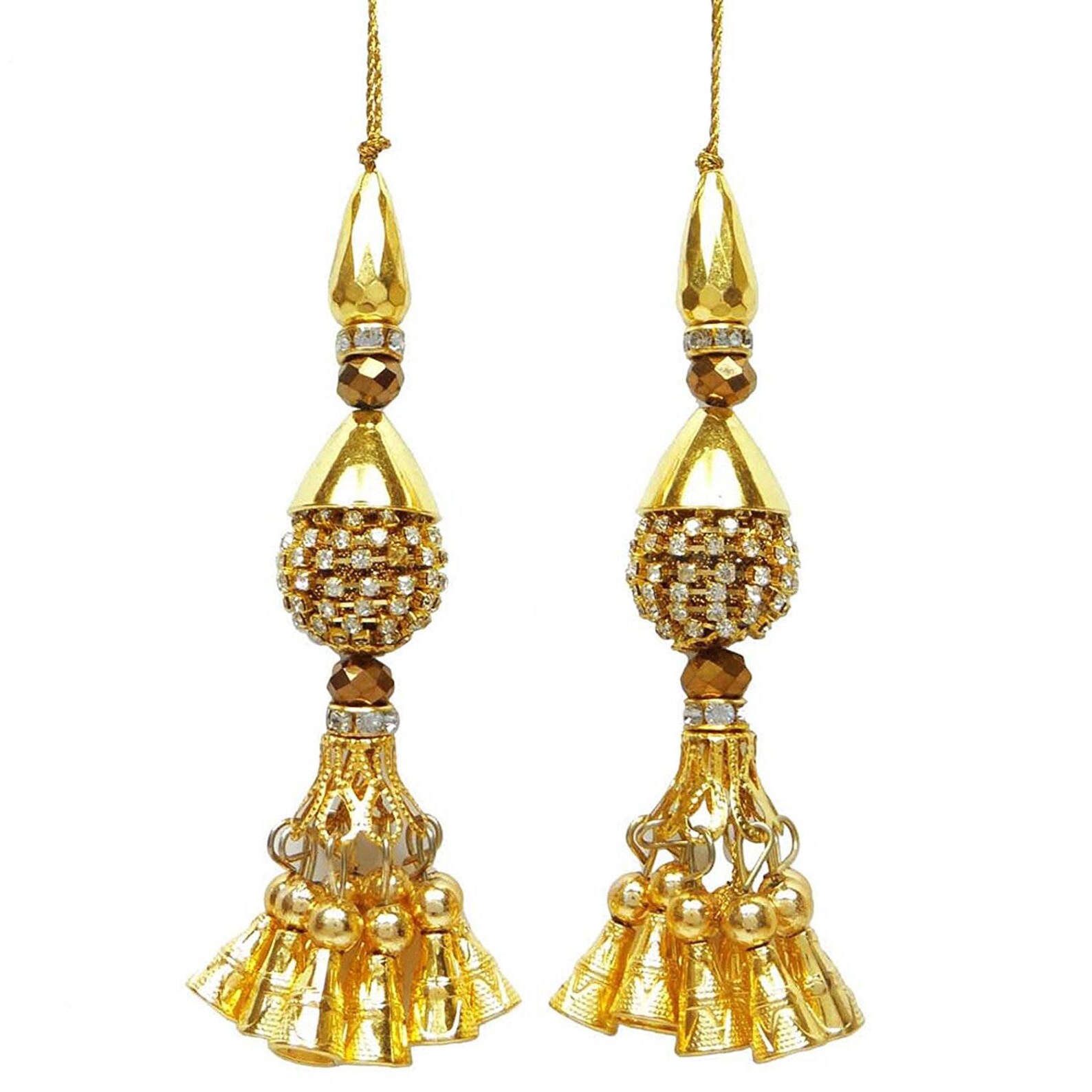 Traditional Tassel Decorative Gold Beaded Tassel Blouse Etsy