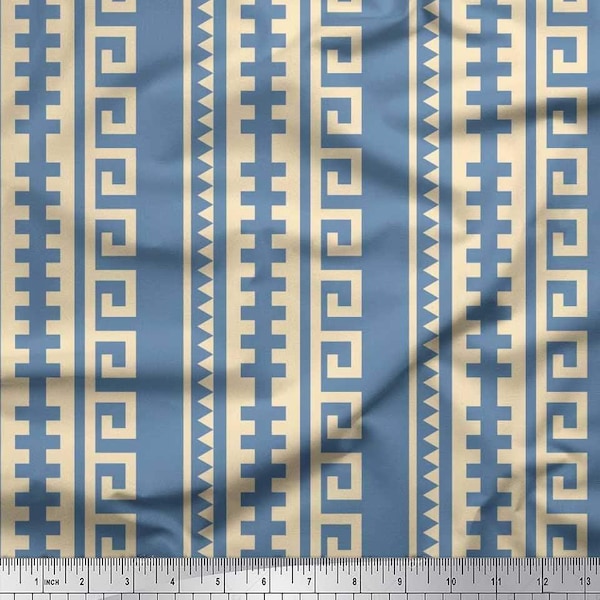 Greek Print Fabric - Etsy