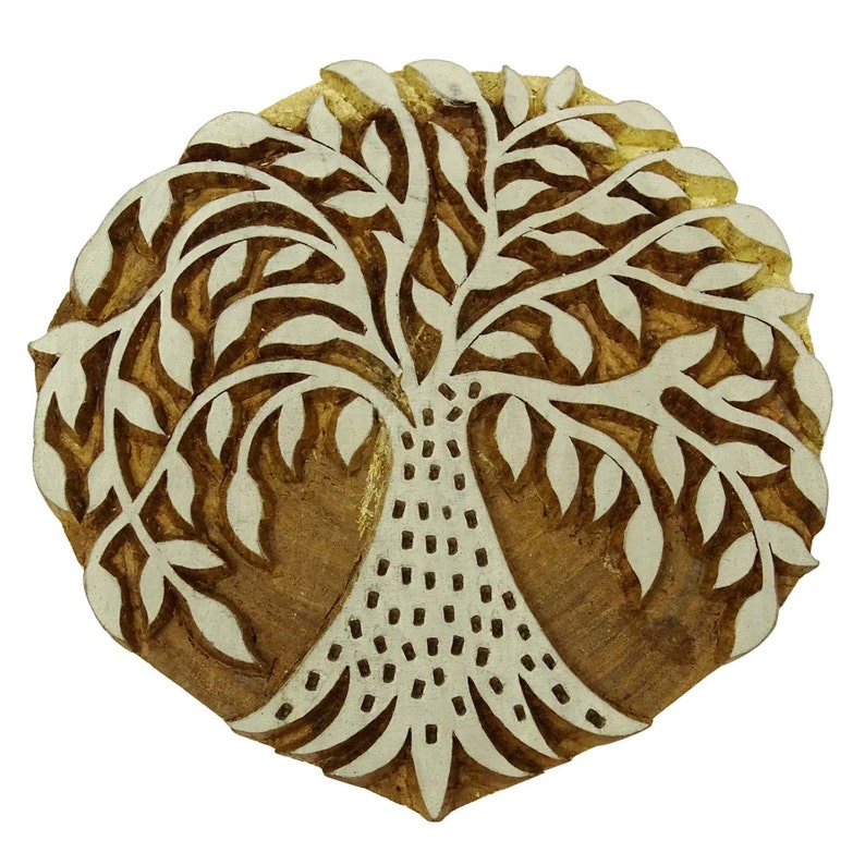 Knitwit Dog Hand Carved Printing Block Wooden Textile Wood Stamp Block 1 Piece Indian