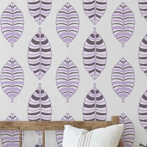 S4Sassy Peel & Stick Vinyl Tapete, Blatttapete Kontaktpapier Wasserdicht -Lila Abnehmbare Wandverkleidung für Schlafzimmer, Wohnbereich, Zuhause