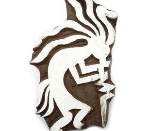 Traditional Indian Art, Tribal Hand Carved Wooden Printing Block, Designer Stamp, Handmade Stamp, Decorative Fabric Border By 1 Pcs PB2380A