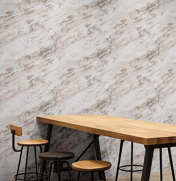 S4sassy Diagonal Rustic Wood Wallpaper-texture Wall Covering, Self