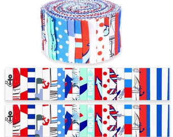 Soimoi 40Pcs Precut Fabric Strip Roll Up Cotton Jelly Rolls for Quilting, Jelly Roll for Scrap booking, Perfect Quilting Fabric for Sewing