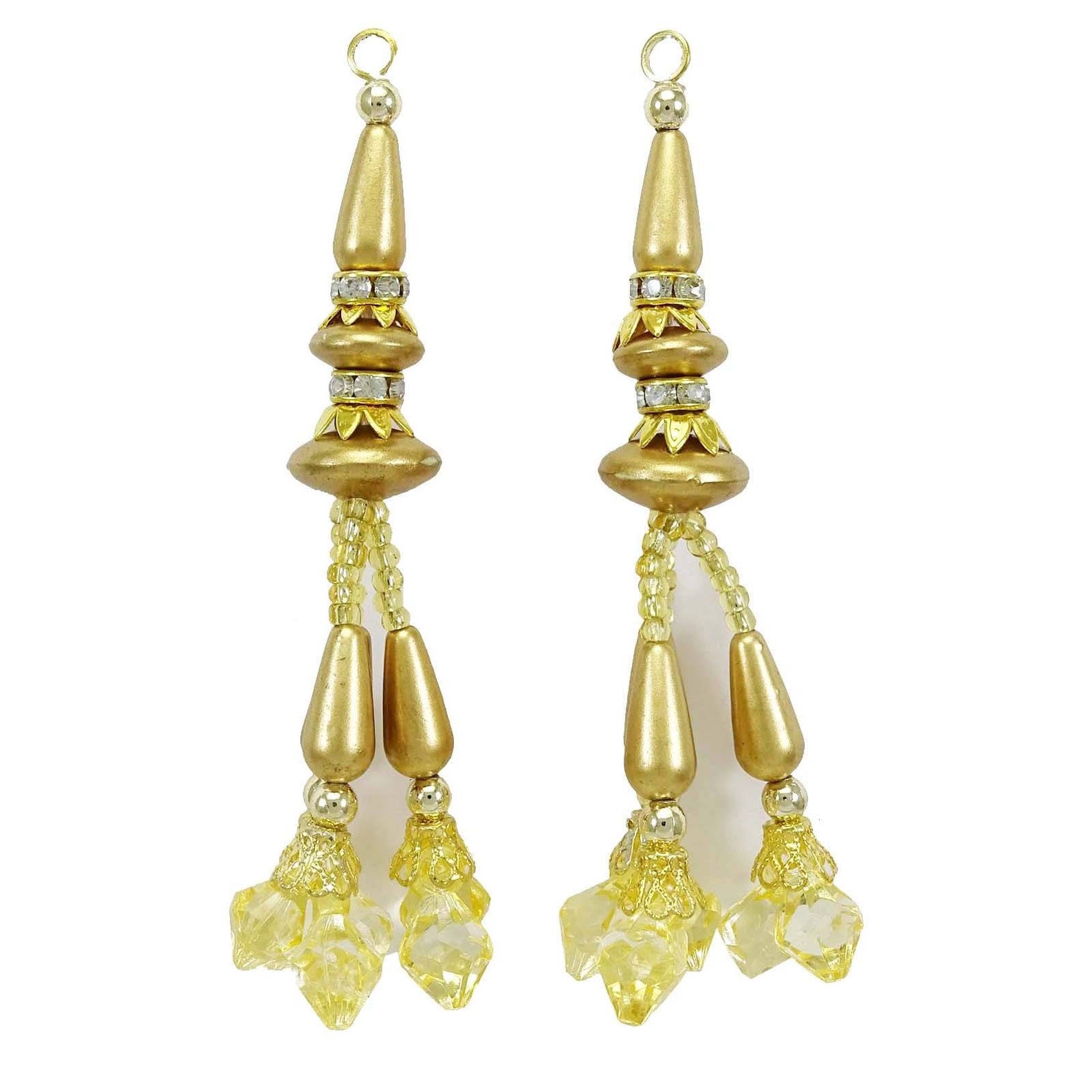 Traditional Tassel Golden Beaded Tassel Blouse Latkan Etsy