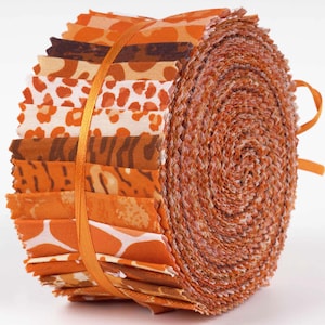 Soimoi 40Pcs Animal Print Precut Fabric Strip Roll Up,Jelly Roll Fabric Strips for Quilting, Perfect Quilting Fabric for Sewing,Scrapbooking