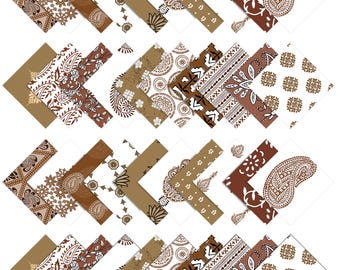 Cuadrados de tela de algodón precortados, paquete de encanto para patchwork, costura