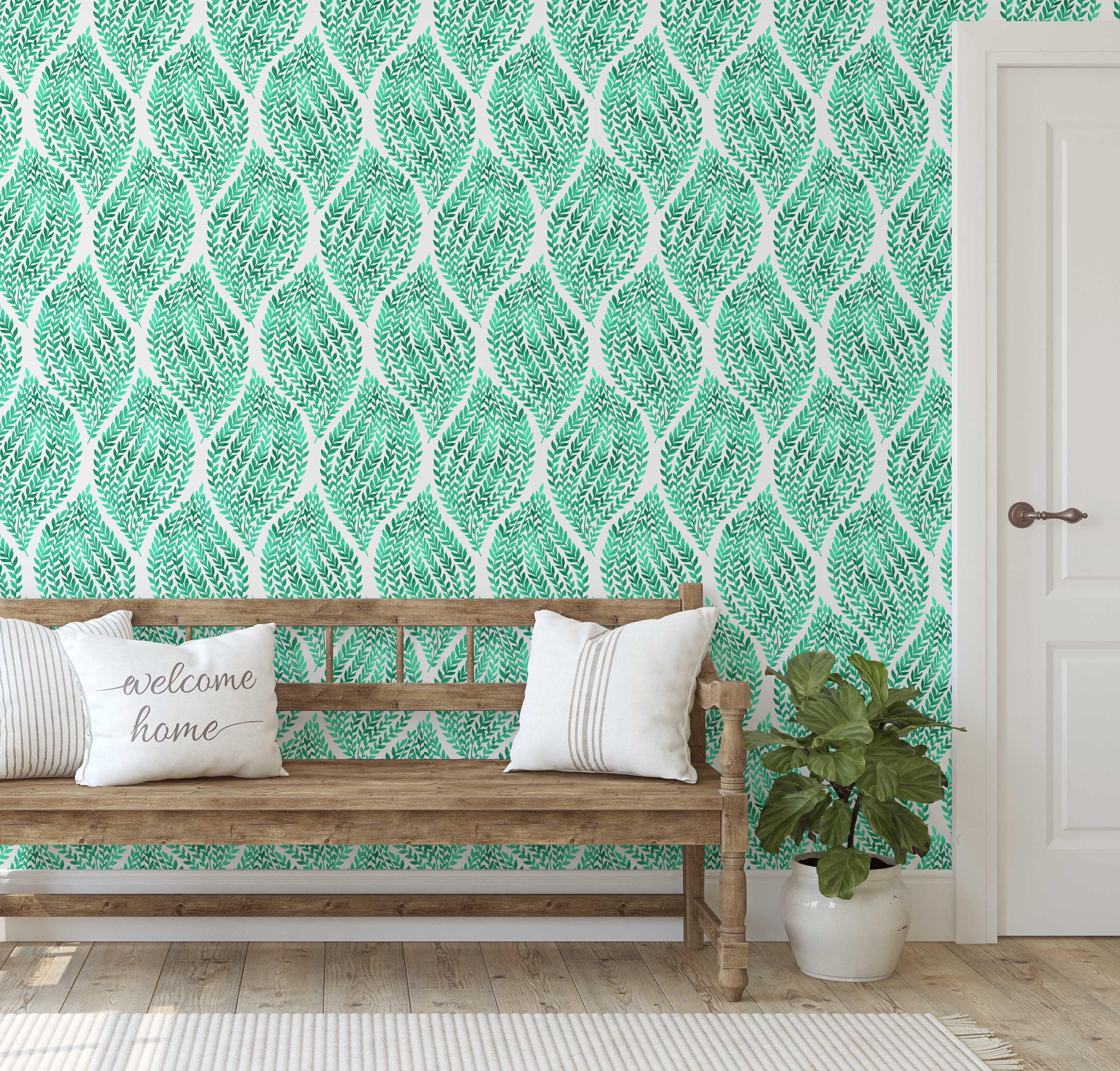 S4Sassy Striped Print Wallpaper - Green Wall Covering, 25" X 240" Self-Adhesive Vinyl Walls Paper, Wallwrap, Easy Diy Walls Covering For Kids Bedroom, Room Wall Decor, Playroom Wallpaper - View #6