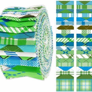 Jelly Roll Fabric Strips for Quilting, Perfect Quilting Fabric for Sewing, Jelly Roll for Scrapbooking, Decor, Rug, 40 Strip Assorted Bundle
